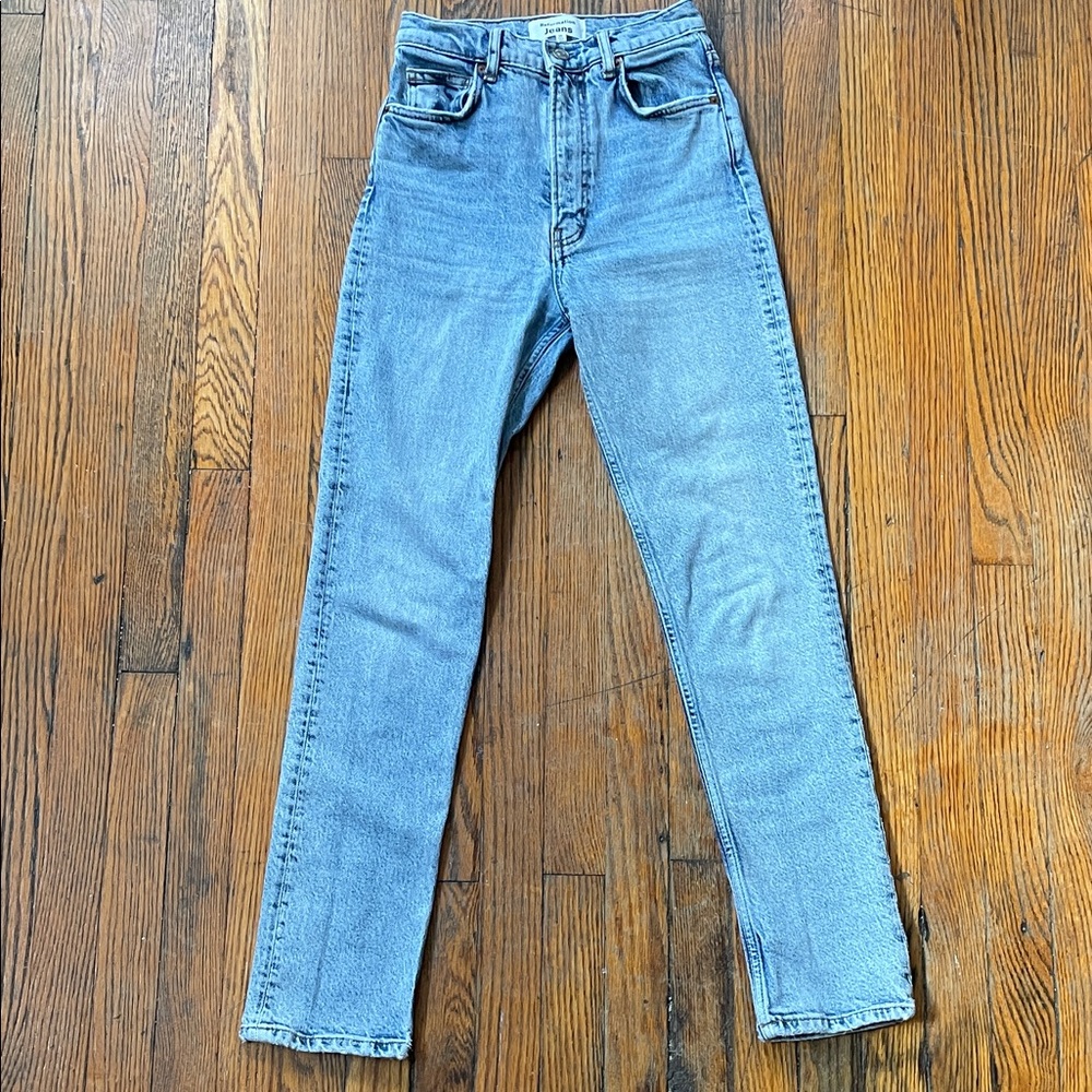 Reformation Brand High-Waisted Light Blue Jeans